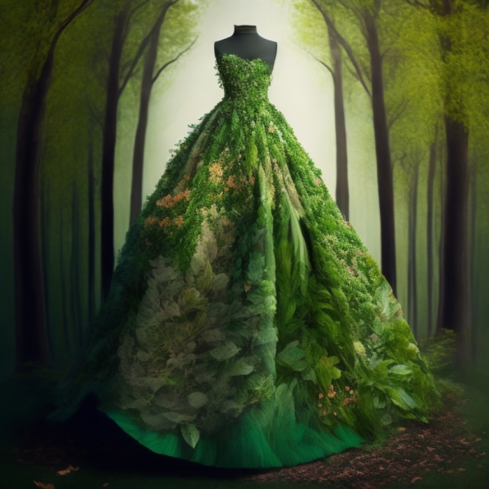 Dress made by nature