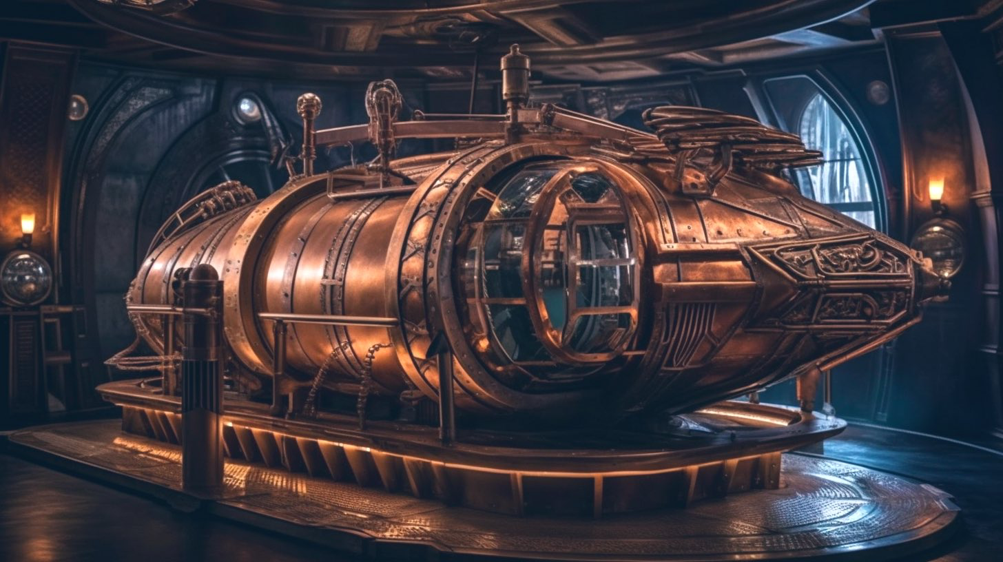 A life-sized, 15-meter long HG Wells' time machine, meticulously crafted and faithful to the original design from the novel. The...