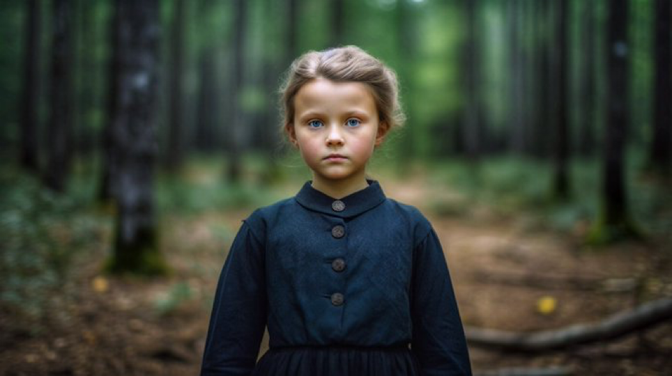 Marie Curie as a 10yo child, Poland, Historical, shot with a Fujifilm GFX 100S with Fujinon GF 23mm f/4 R...